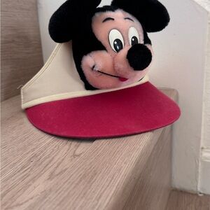 Vintage Mickey Mouse Walt Disney World Visor 1960s RARE